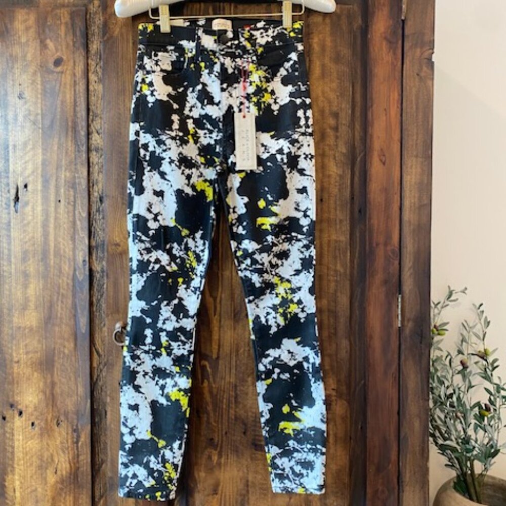 Alice + Olivia Paint Splatter Jeans